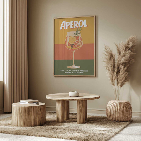 Tablou înramat „Aperol Vintage No 1” de Andreas Magnusson