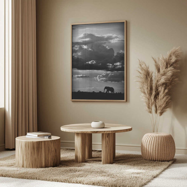 Tablou înramat „He walks under an African Sky” de WildPhotoArt