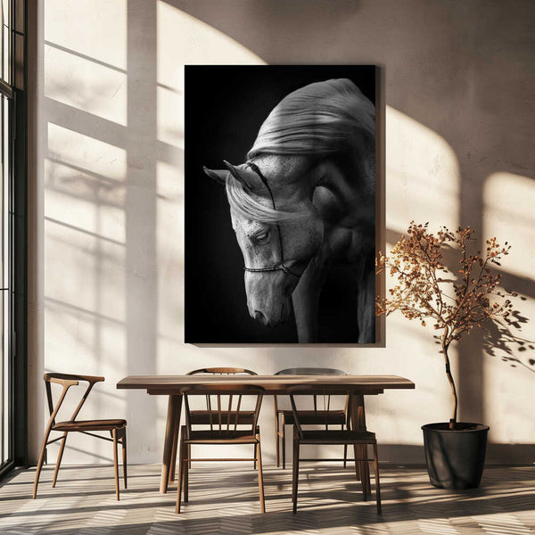 Tablou canvas „white stallion” de Ulrike Leinemann