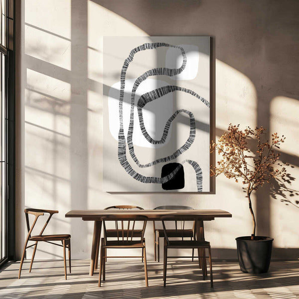 Tablou canvas „Monochrome Paths” de uplusmestudio