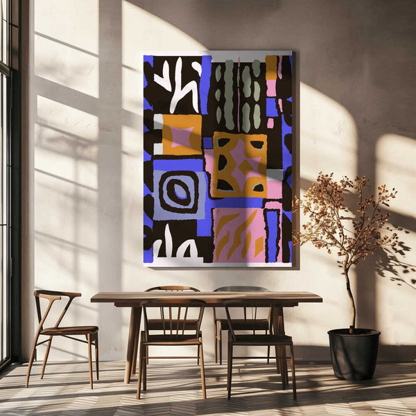 Tablou canvas „Colorful Geometry” de Treechild