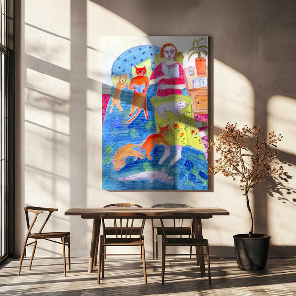 Tablou canvas „Night Ritual” de Sharyn Bursic