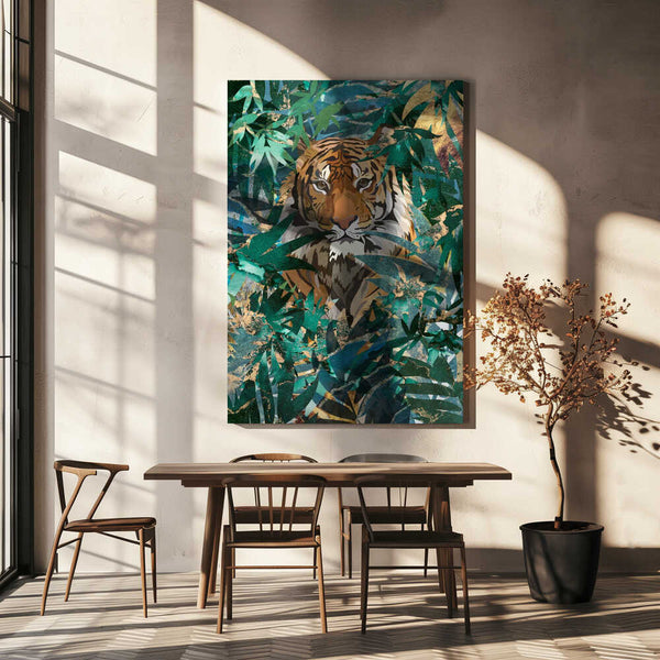 Tablou canvas „Tiger in the jungle 2” de Sarah Manovski