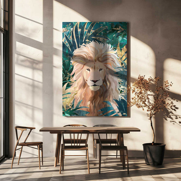 Tablou canvas „Lion Jungle 2” de Sarah Manovski