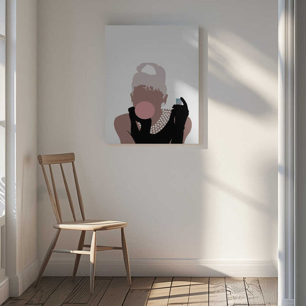 Tablou canvas „Bubblegum Girl” de Pictufy Studio II