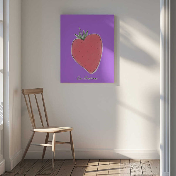 Tablou canvas „Stylized Strawberry Delight” de uplusmestudio