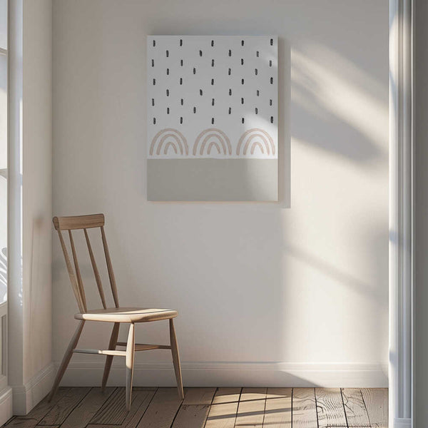 Tablou canvas „Muted Rainbows Sky” de uplusmestudio