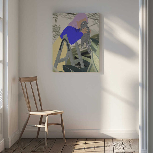 Tablou canvas „Hi Kitty, I love you!” de Jota de jai