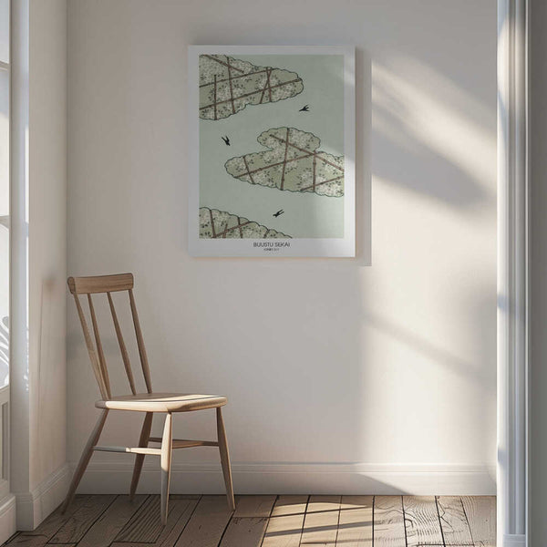 Tablou canvas „Green Sky” de Bijutsu Sekai