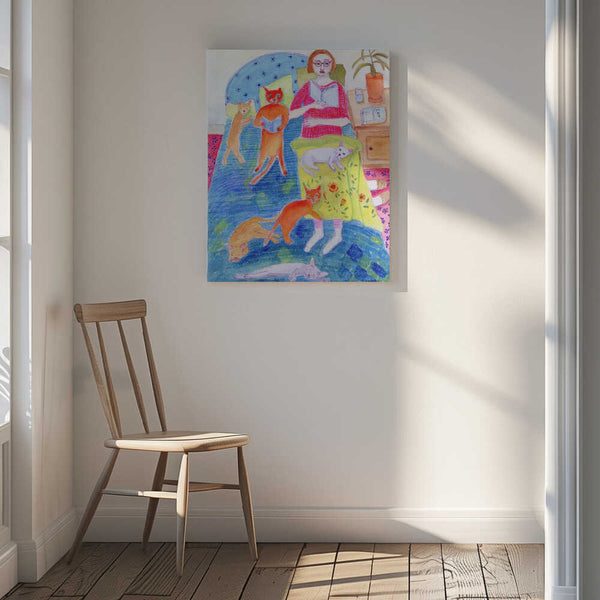 Tablou canvas „Night Ritual” de Sharyn Bursic