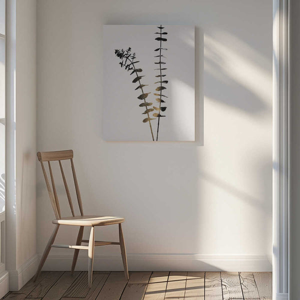 Tablou canvas „Eucalyptus Dark Gold” de Kubistika