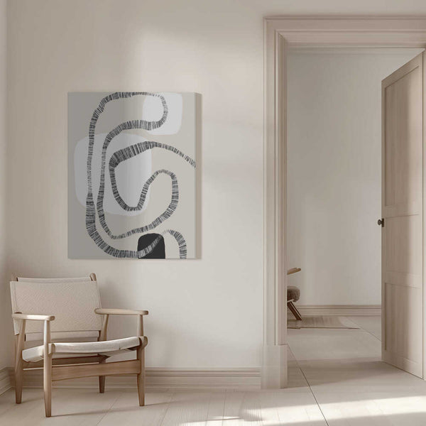 Tablou canvas „Monochrome Paths” de uplusmestudio