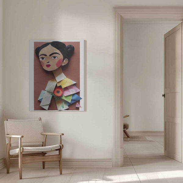 Tablou canvas „Paper Portrait Blossom” de Treechild