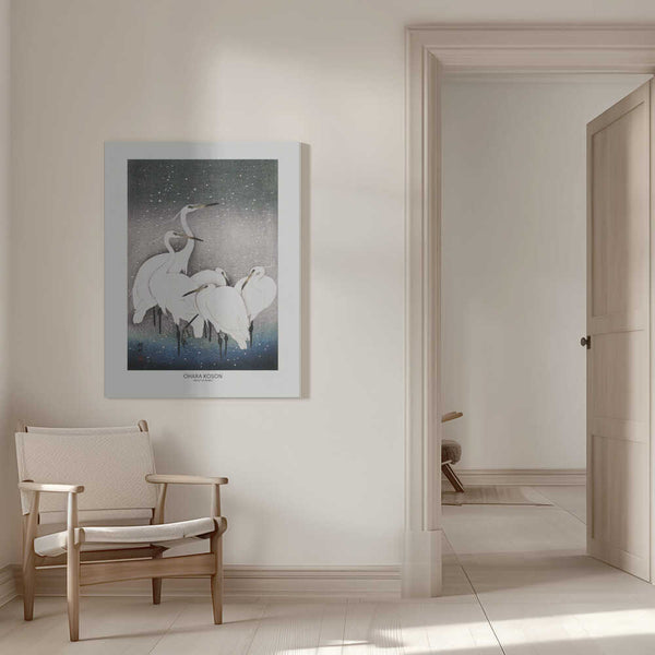 Tablou canvas „Group Of Egrets” de Ohara Koson