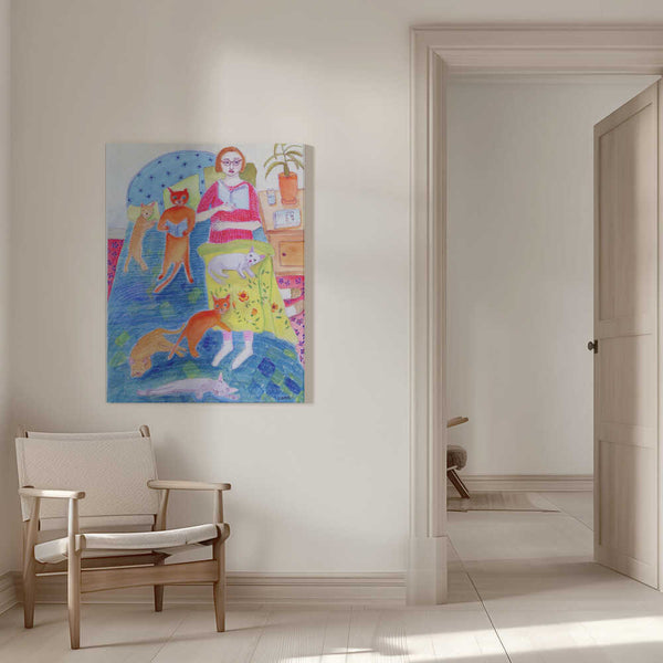 Tablou canvas „Night Ritual” de Sharyn Bursic