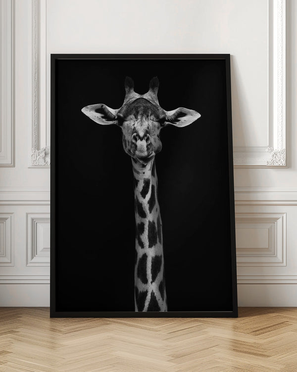 Tablou înramat „Giraffe Portrait” de WildPhotoArt