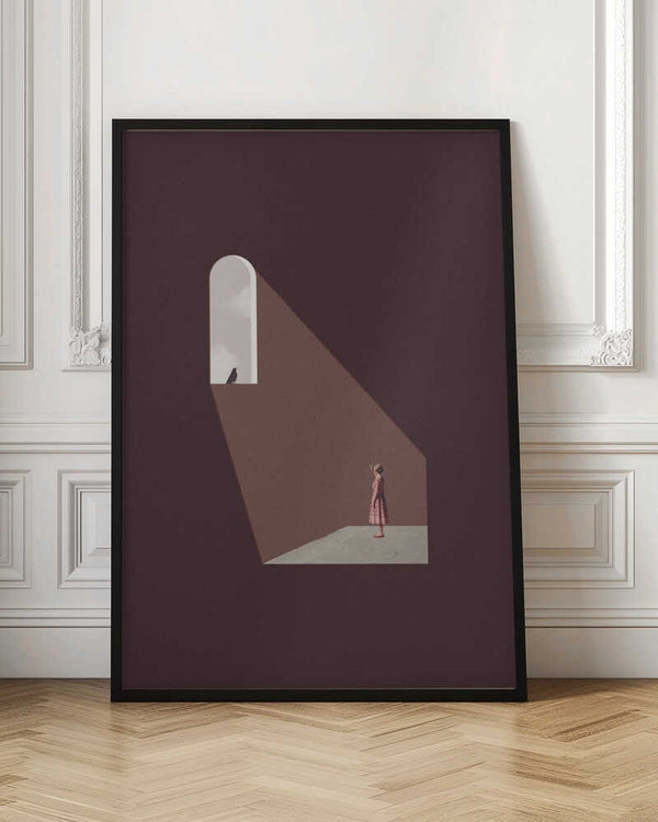 Tablou înramat „Enlighten me” de Maarten Léon