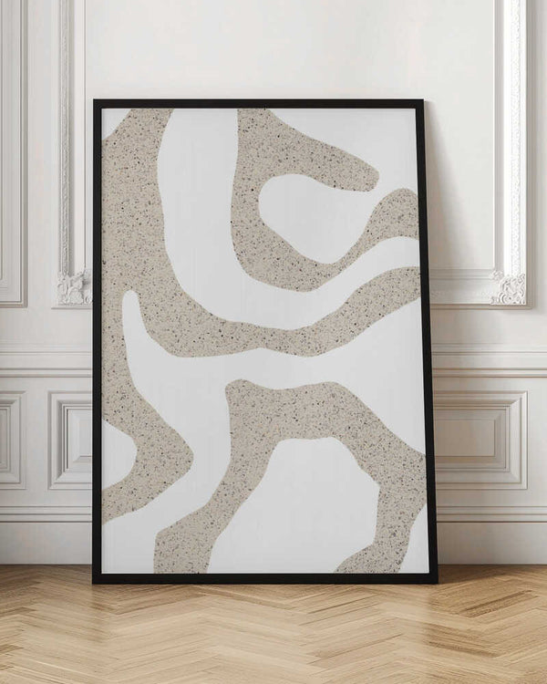 Tablou înramat „Sandy Contours” de uplusmestudio