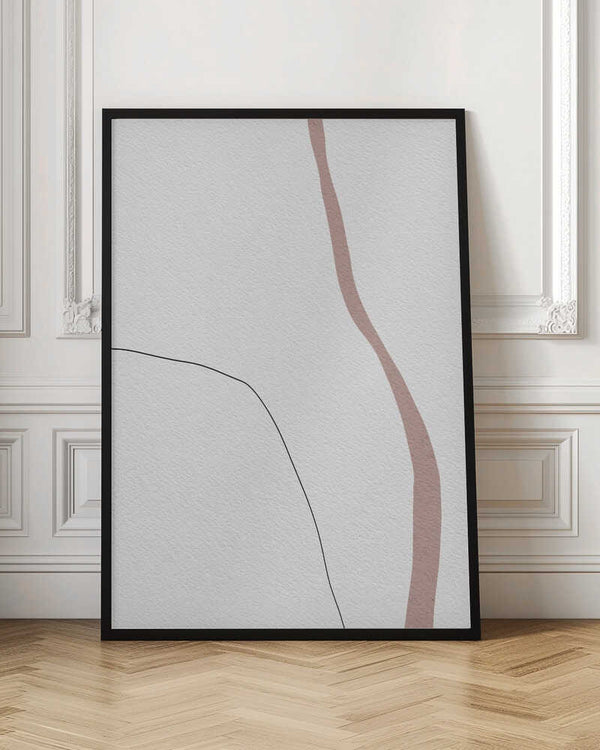 Tablou înramat „Curved Traces” de uplusmestudio