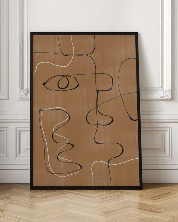 Tablou înramat „Whimsical Lines” de THE MIUUS STUDIO