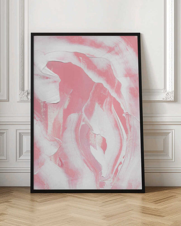 Tablou înramat „Harmonious Blend Of Pink And White Hues” de uplusmestudio