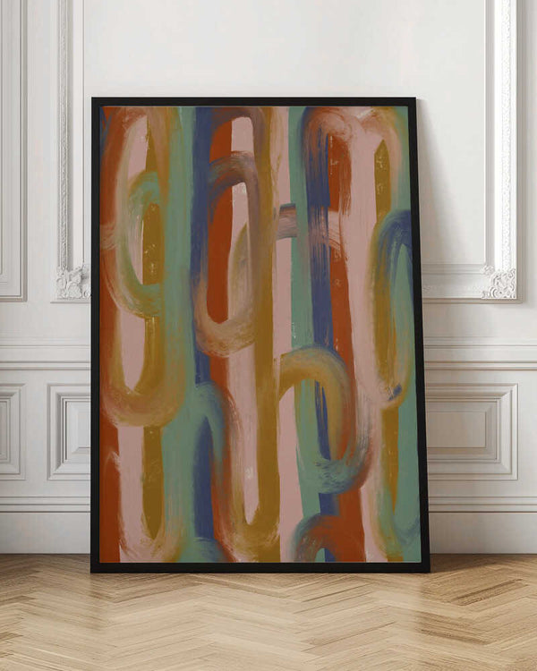 Tablou înramat „Flowing Hues Harmony” de Treechild