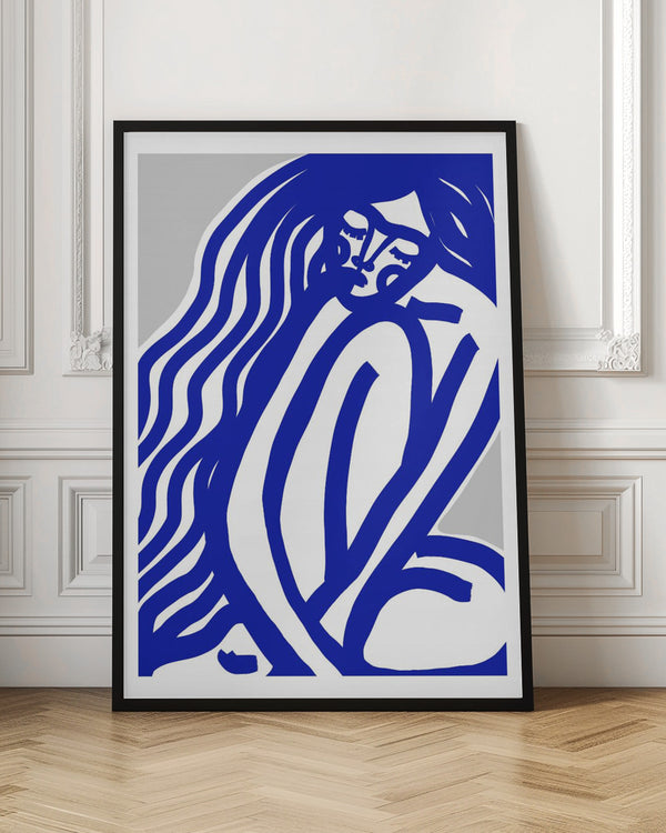 Tablou înramat „Blue Contours” de Treechild