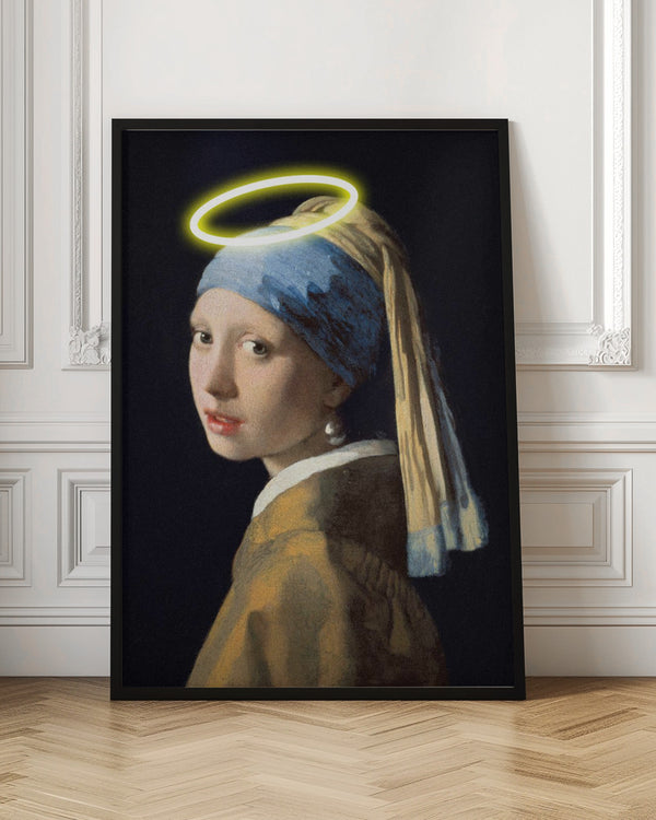 Tablou înramat „Girl With A Halo” de Artelele