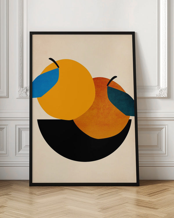 Tablou înramat „Two Oranges” de Kubistika