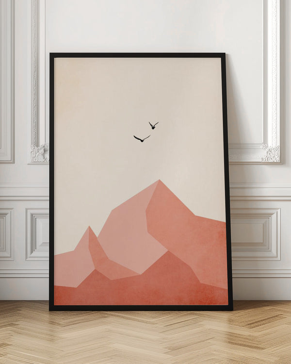 Tablou înramat „Zugspitze, Eins” de Kubistika