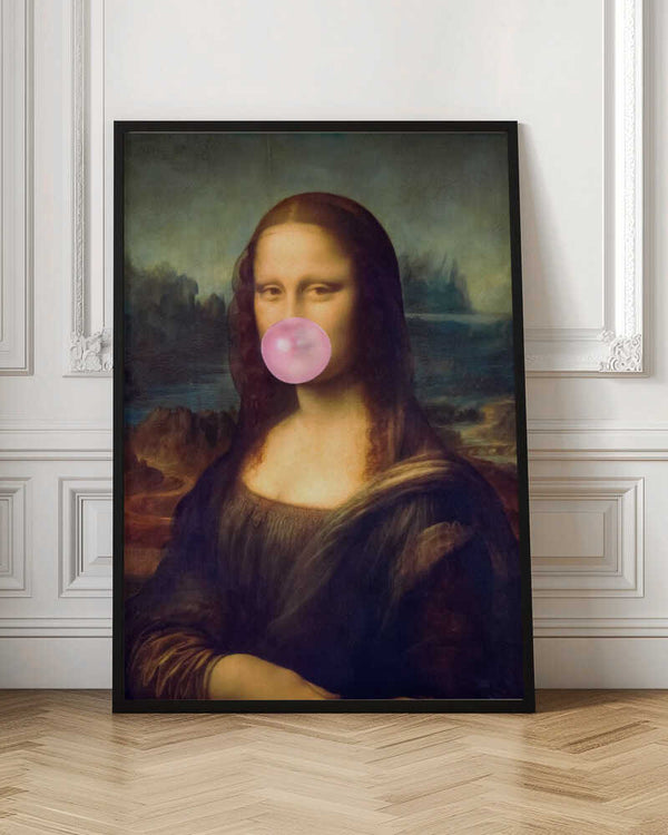 Tablou înramat „Mona Lisa Bubble Gum” de Taudalpoi