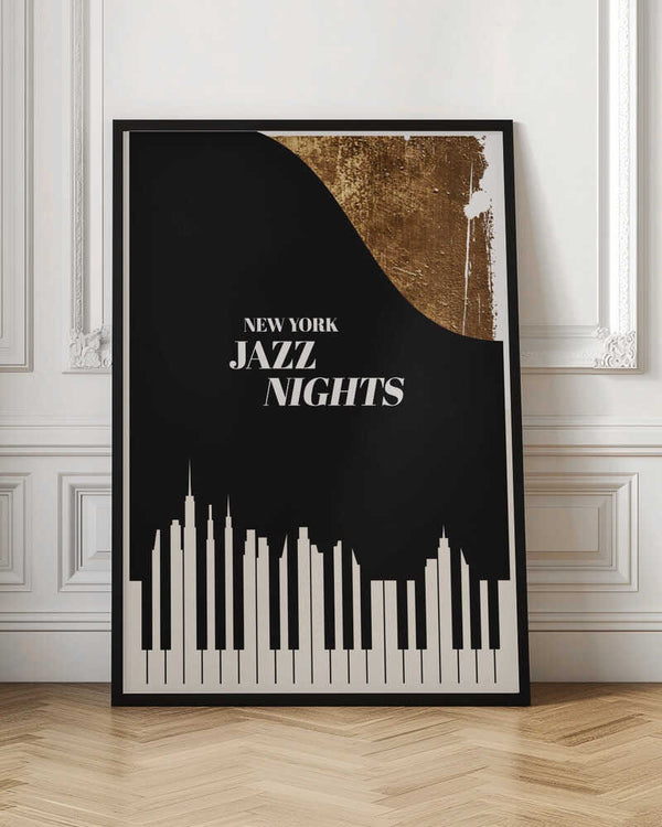 Tablou înramat „Jazz Nights” de Kubistika