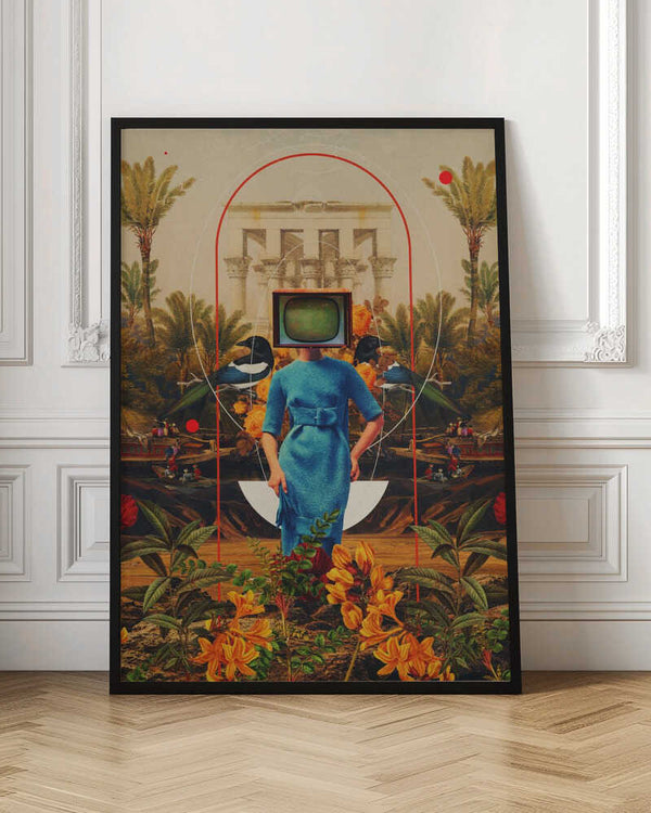 Tablou înramat „Her Asymmetries” de Frank Moth