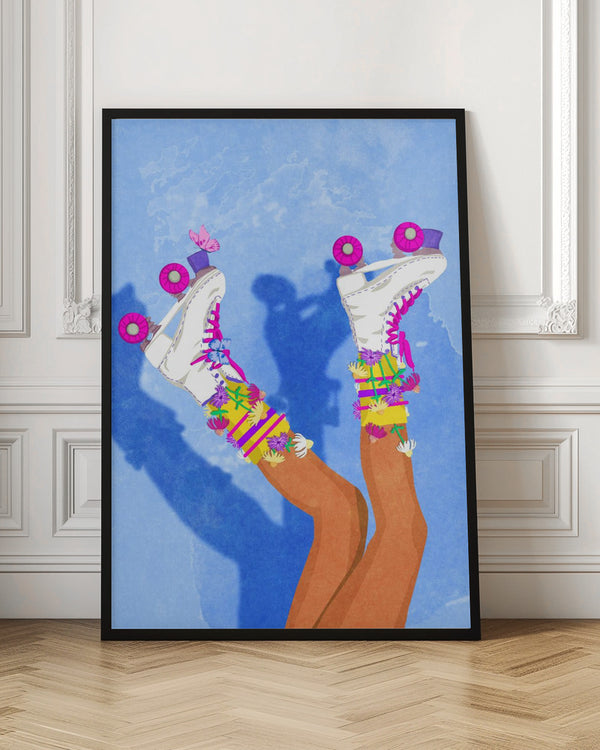 Tablou înramat „Skate like a Girl” de Raissa Oltmanns