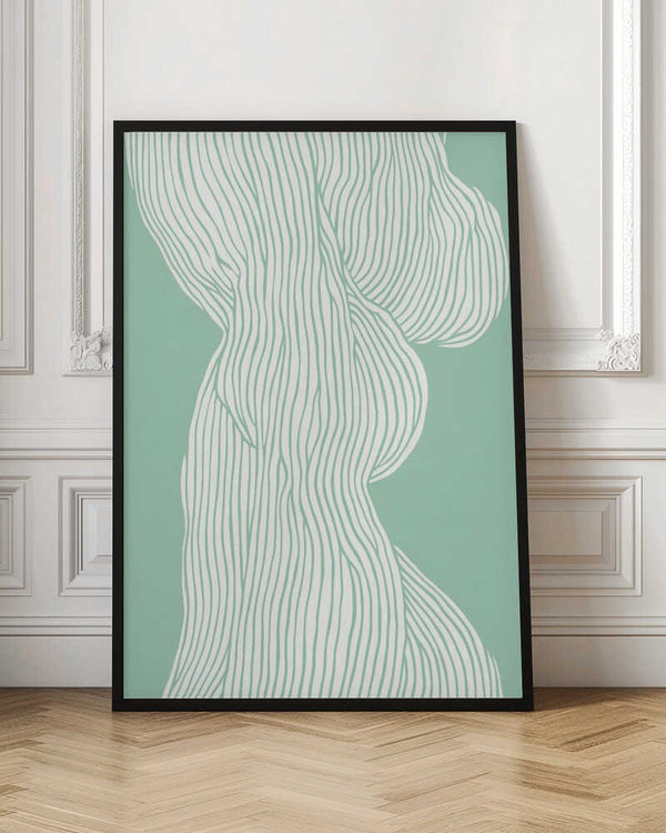 Tablou înramat „Flowing Line Elegance” de Treechild