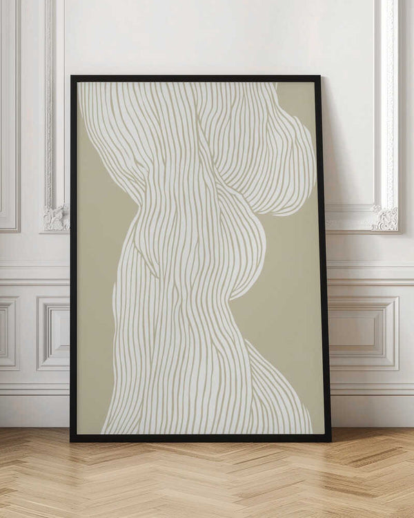 Tablou înramat „Flowing Lines Elegance” de Treechild