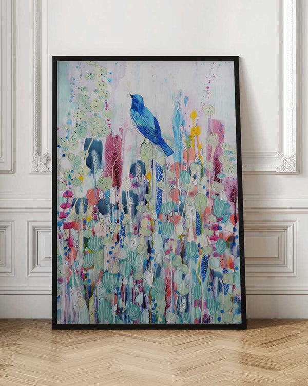 Tablou înramat „Le Temps Suspendu, 2022” de Sylvie Demers