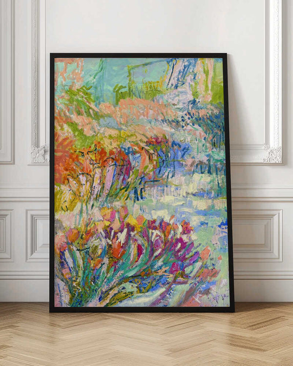 Tablou înramat „Vibrant Garden Path” de Dorothy Fagan