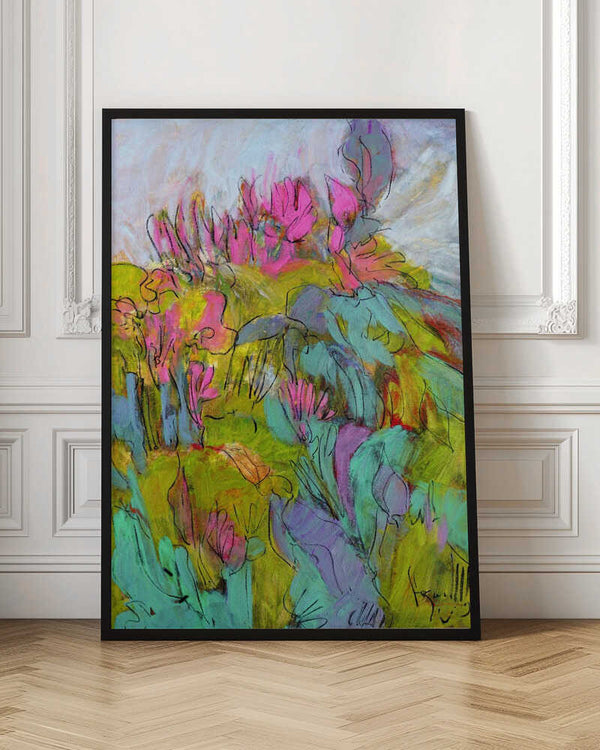 Tablou înramat „Whimsical Garden Dreams” de Dorothy Fagan