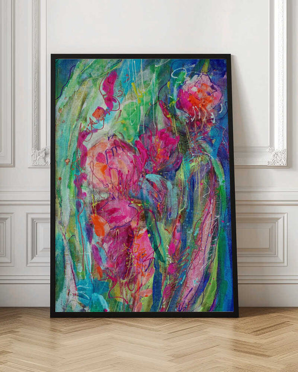 Tablou înramat „Impressionist Floral Abstract” de Dorothy Fagan