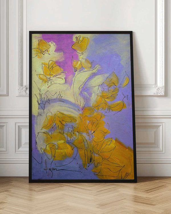 Tablou înramat „Golden Blossom Glow” de Dorothy Fagan