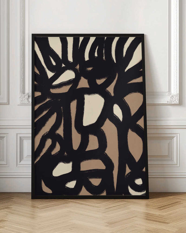 Tablou înramat „Dynamic Interplay Of Shapes” de Little Dean