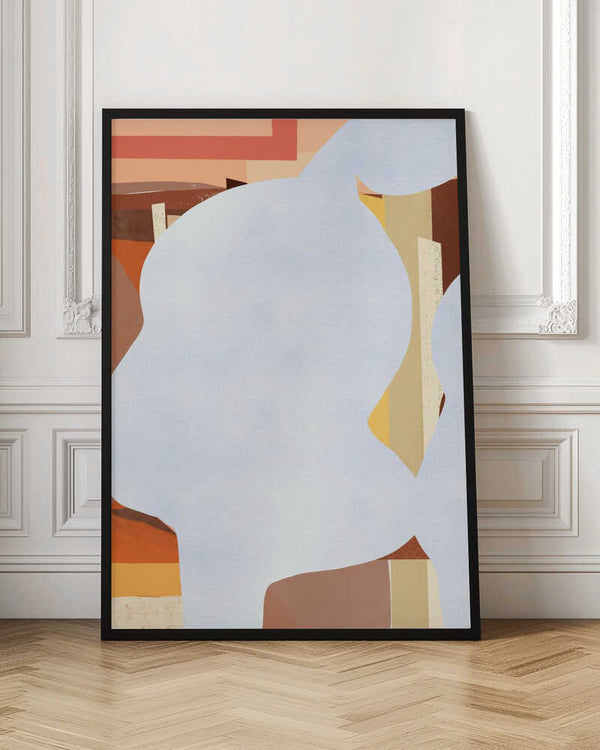 Tablou înramat „Geometric Shapes And Fluid Forms” de Little Dean