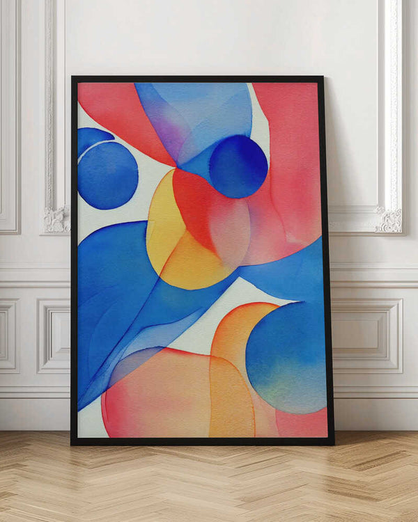 Tablou înramat „Nature Inspired Abstract Watercolor (Day 59)” de Mauro