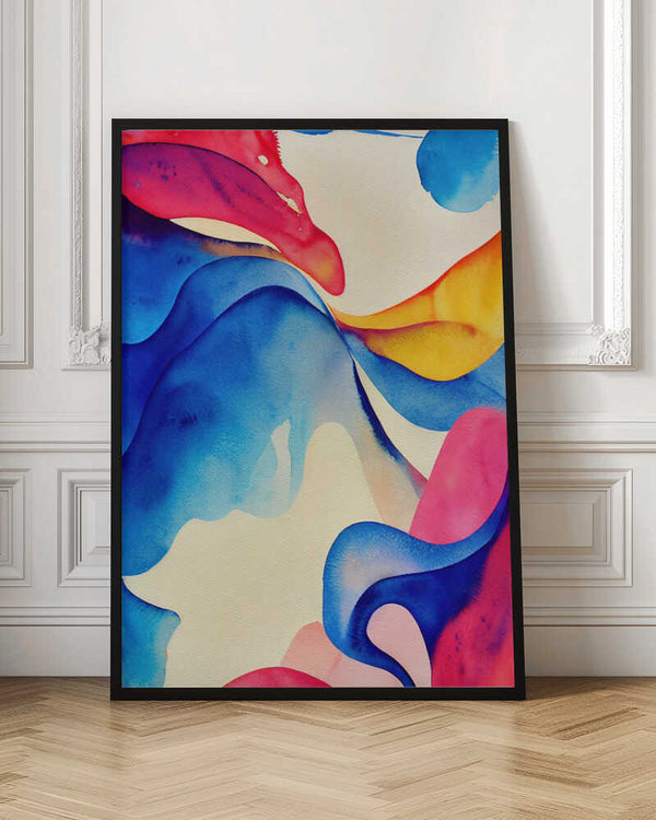 Tablou înramat „Nature Inspired Abstract Watercolor (Day 60)” de Mauro