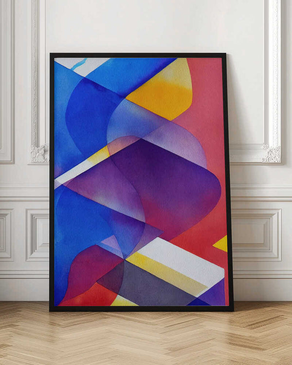 Tablou înramat „Vibrant Overlap” de Mauro