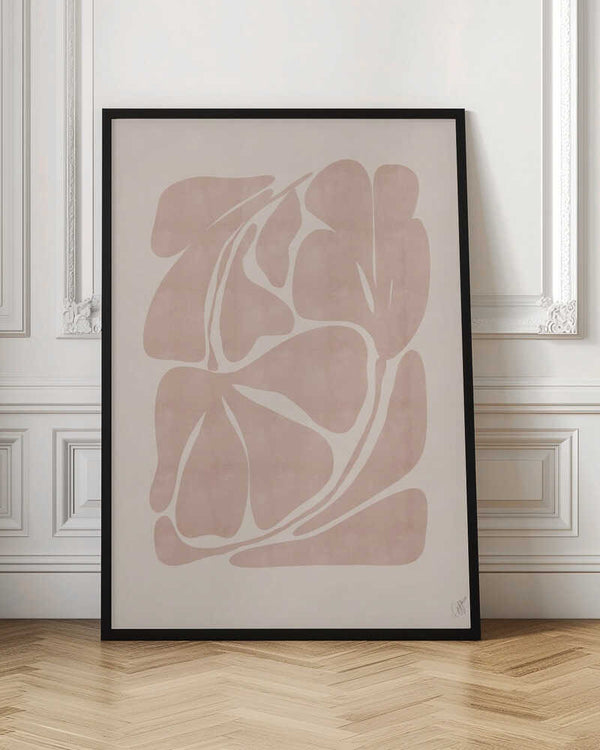 Tablou înramat „Beige Abstract Shapes” de Anne-Marie Volfova