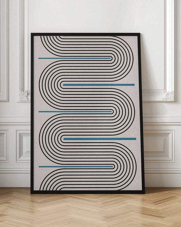 Tablou înramat „Curved Lines Harmony” de THE MIUUS STUDIO