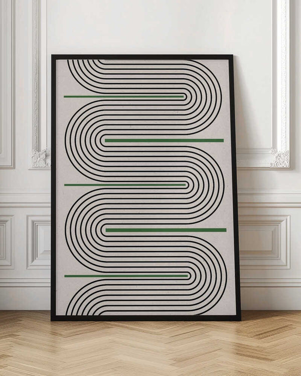 Tablou înramat „Curved Harmony” de THE MIUUS STUDIO