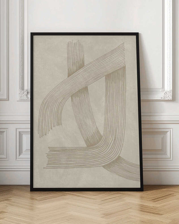 Tablou înramat „Abstract Sophisticated Line 01” de Lucrecia Caporale